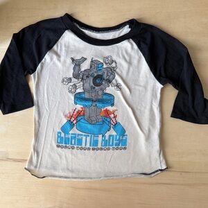 Rowdy Sprouts Kids Beastie Boys World Tour Graphic Baseball  Tee